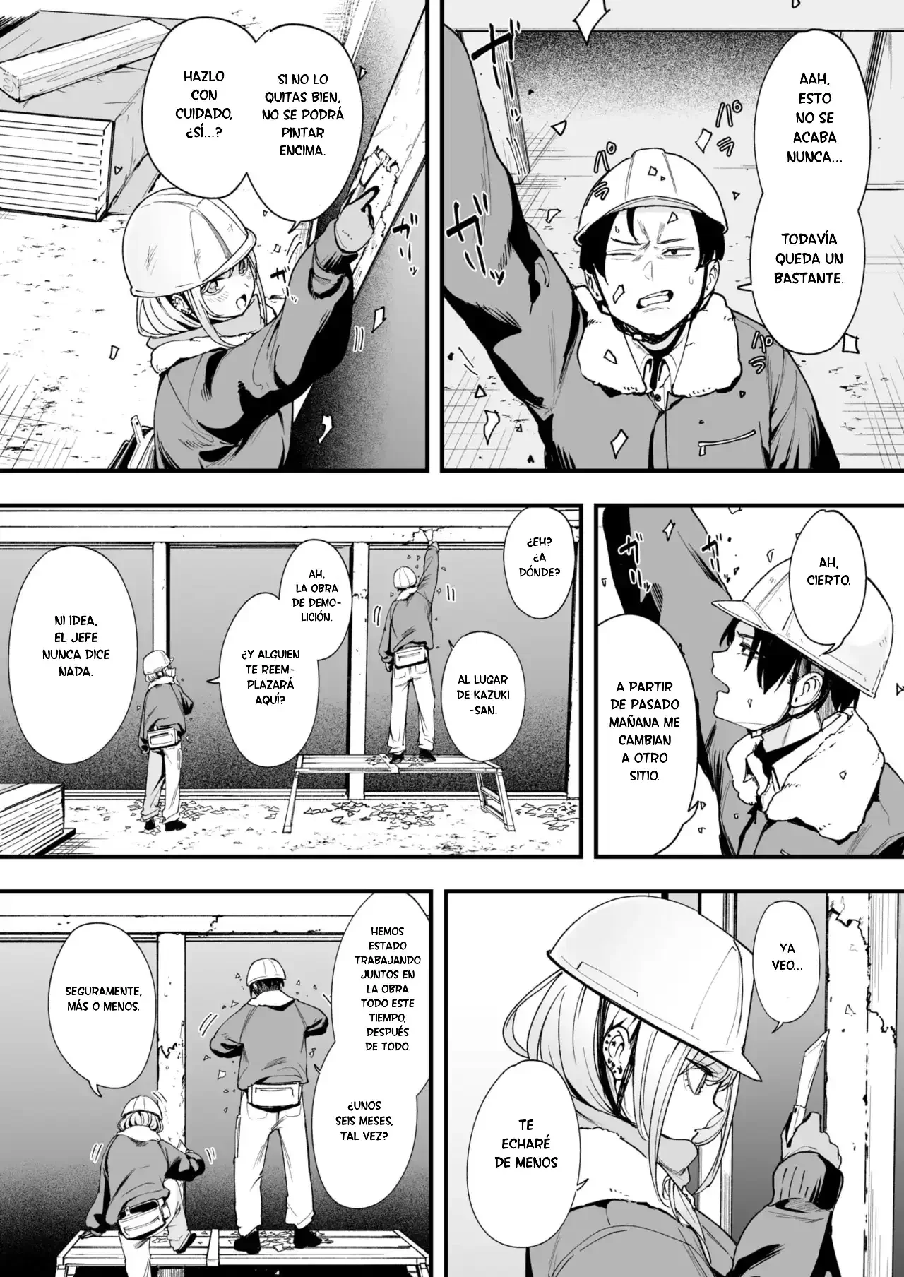 Fuyu to Genba to Sagyou Gal｜Invierno, La Obra y La Gal Obrera page 3 full