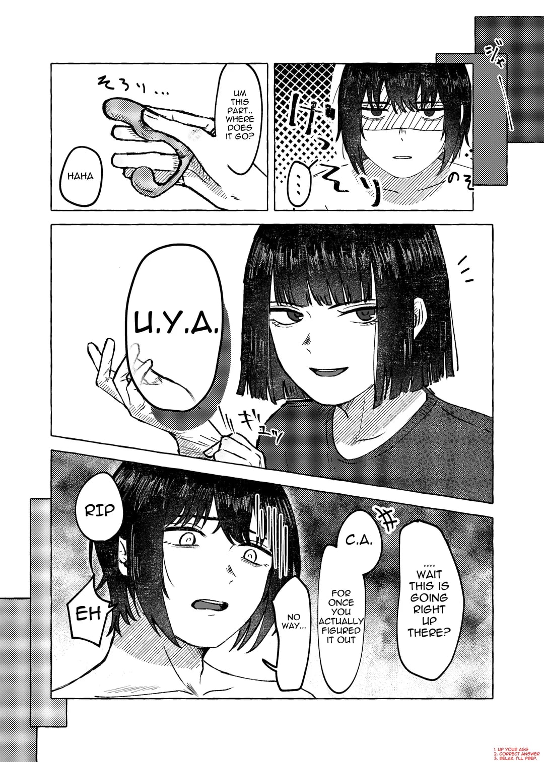 There's no way you wouldn't get it up with me  English page 11 full