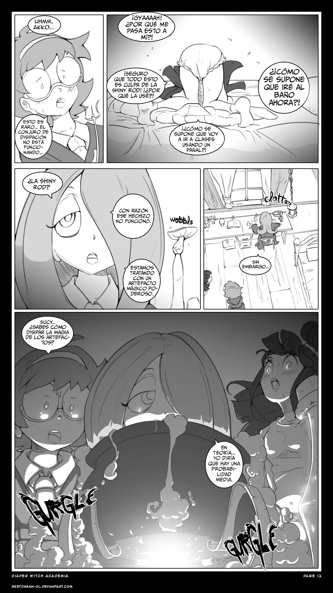 Artista - SketchMan-DL / Academia para brujas en pañales page 12 full