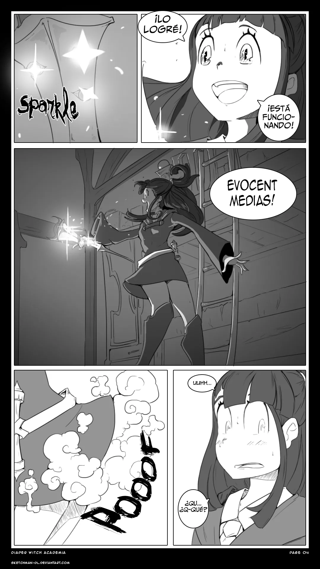 Artista - SketchMan-DL / Academia para brujas en pañales page 4 full
