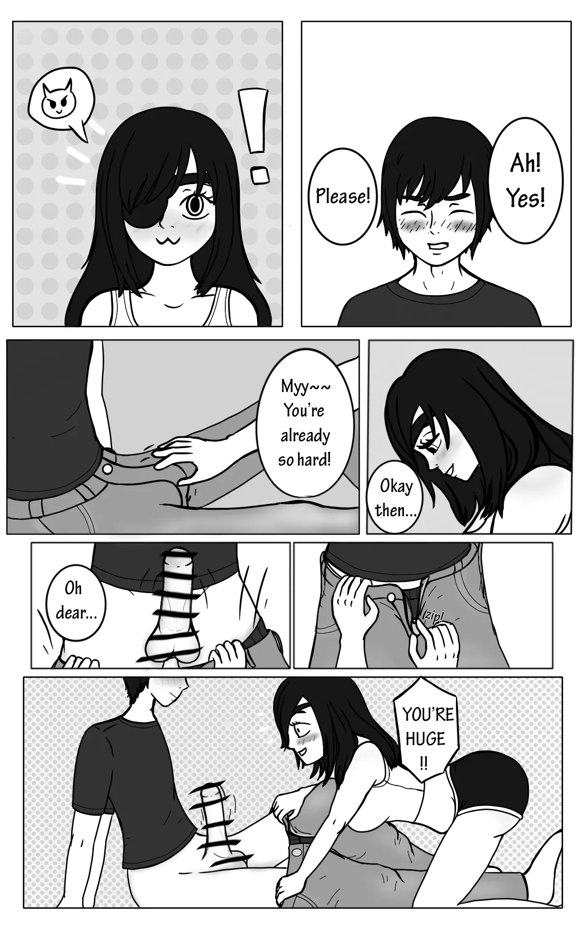 First time with my pretty senpai page 8 full
