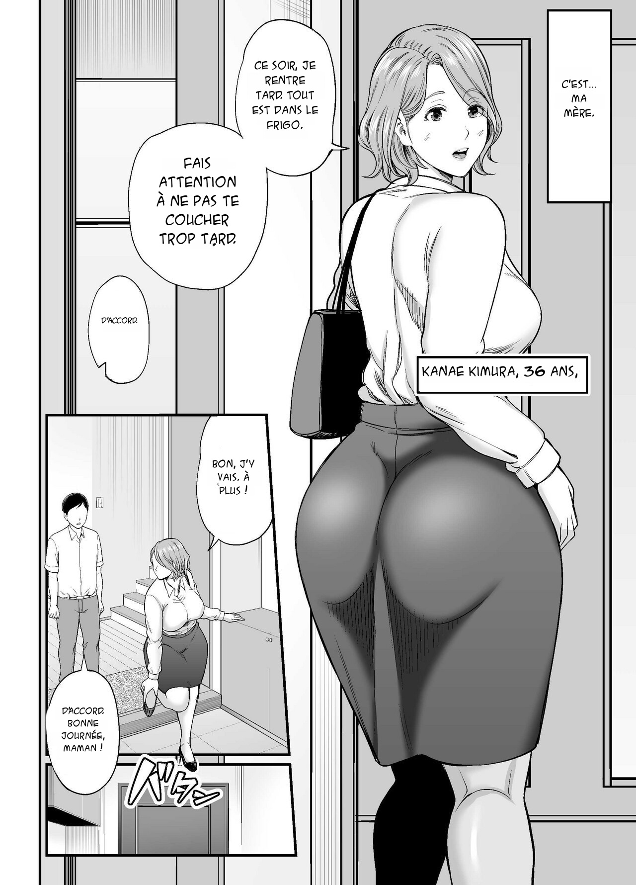 Okaa-san no Dekajiri ga Erosugite | Mom's huge ass is too sexy | L’énorme cul de maman est trop sexy 1 page 3 full