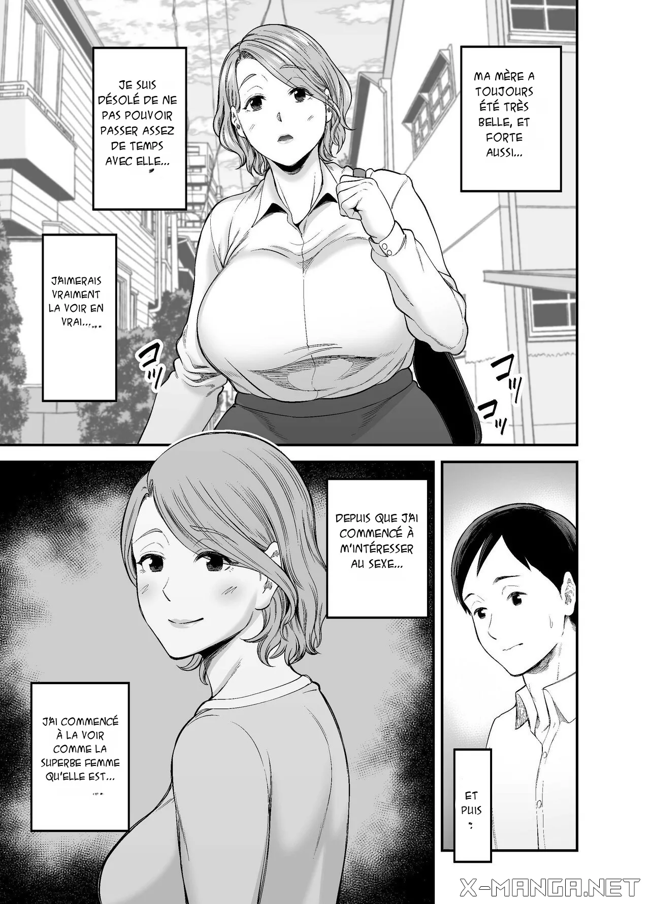 Okaa-san no Dekajiri ga Erosugite | Mom's huge ass is too sexy | L’énorme cul de maman est trop sexy 1 page 4 full