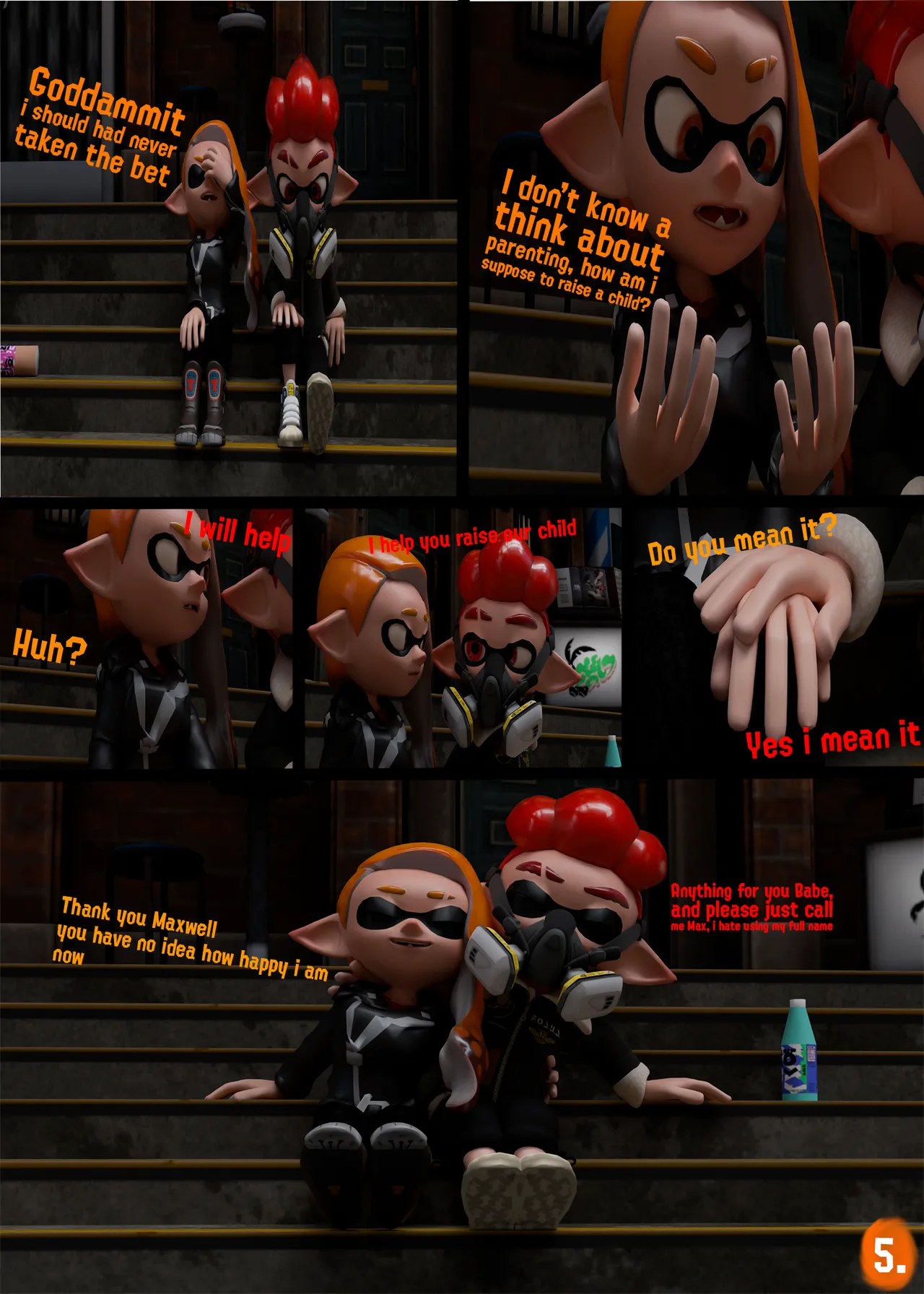 Orange Love page 6 full