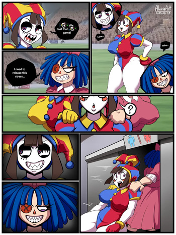 [AlviriaArt]  Evil Pomni x Pomni x Evil Ragatha (The Amazing Digital CIrcus) (Ongoing) cover