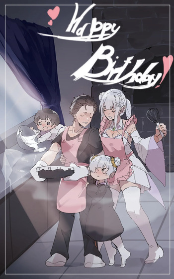 [Angel] Emilia Birthday 2 (Re:Zero kara Hajimeru Isekai Seikatsu) cover