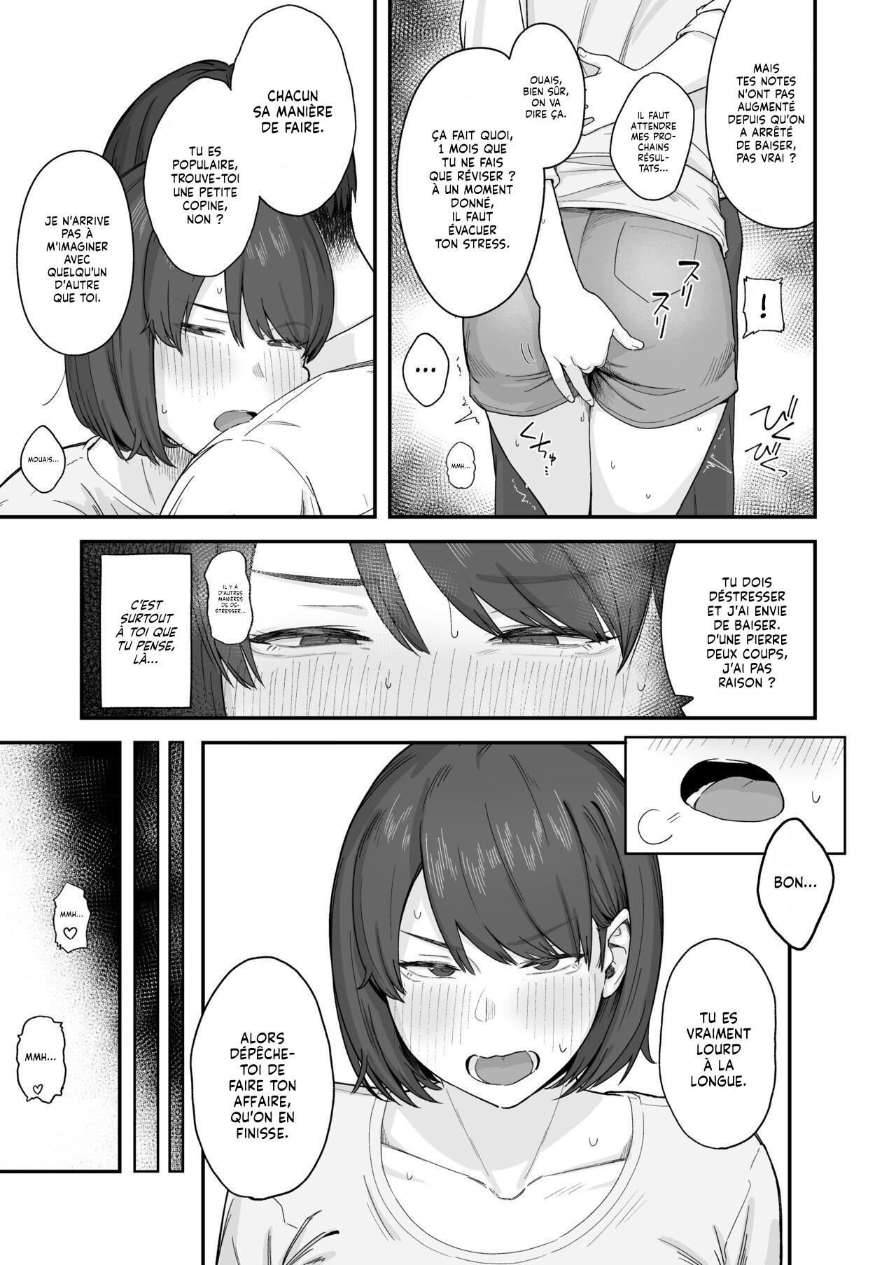 Benkyou ni Shuuchuu shitai Muttsuri na Ane wa, Karada no Aishou Bacchiri na Otouto no Sasoi o Kotowarenai | Une grande Sœur qui n'arrive pas à réviser et à résister à l'attrait de son Frère. page 8 full