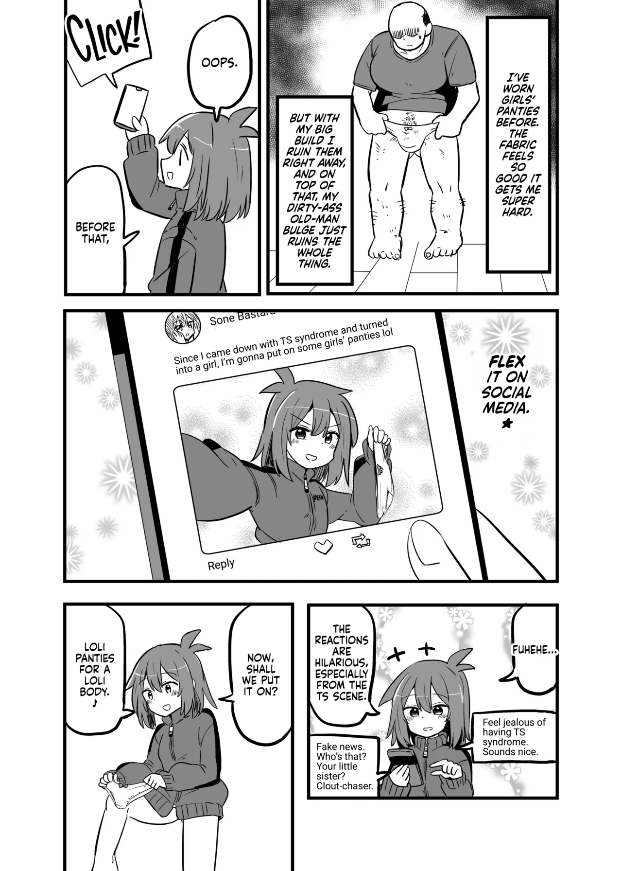 Gouhou TS Ojisan no Ecchi de Midarana Seikatsu page 12 full