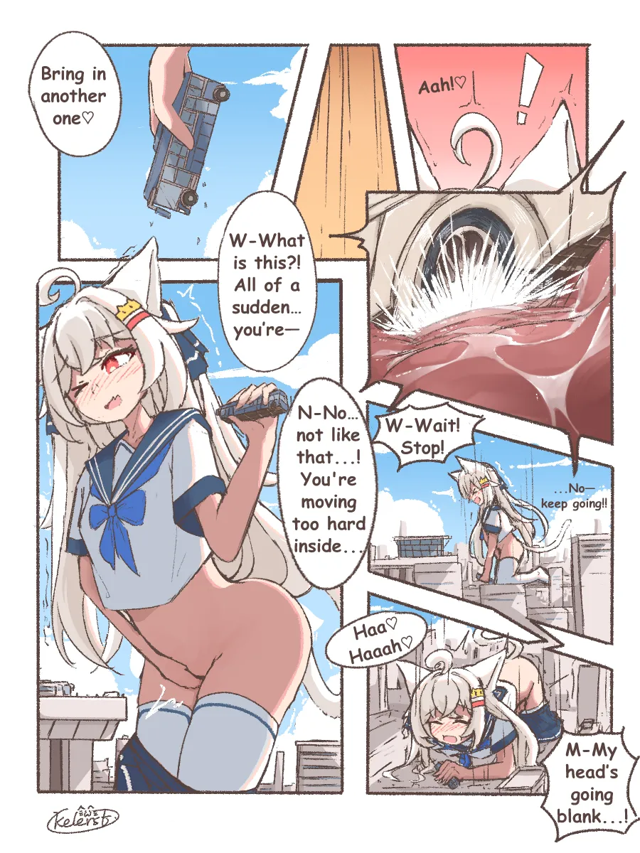 Kyodai Nekomimi-chan no Machi Asobi | Giant Nekomimi-chan's City Playtime page 11 full