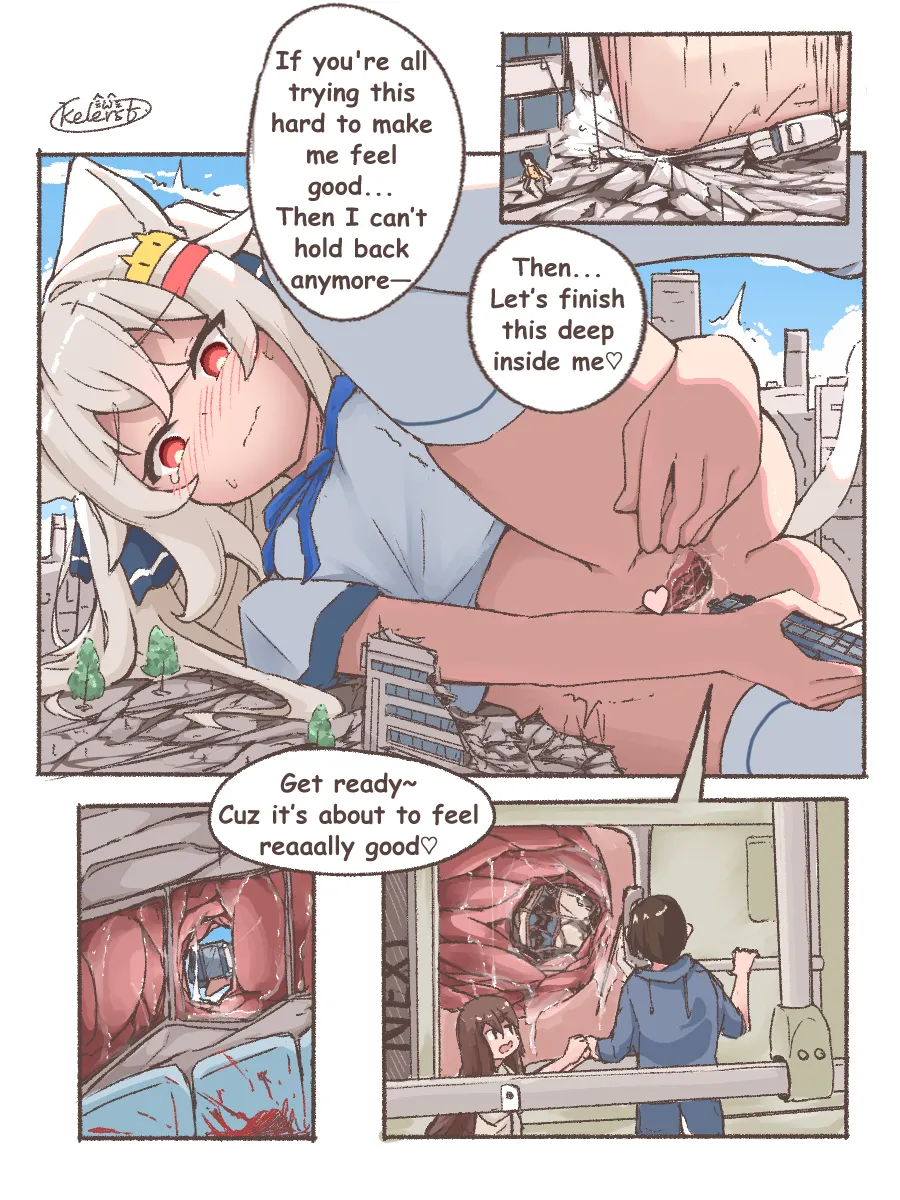 Kyodai Nekomimi-chan no Machi Asobi | Giant Nekomimi-chan's City Playtime page 12 full