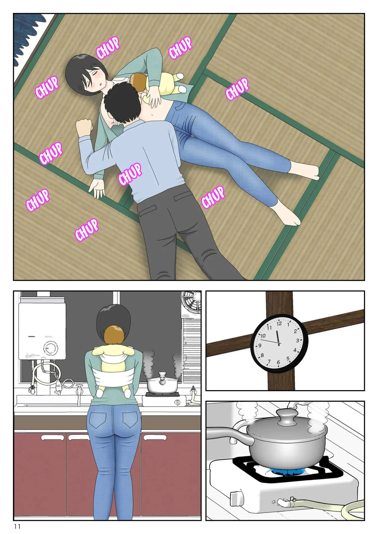 Onaneta Kaa-san Bessekaisen 8｜Mamá es Mi Material de Masturbación 8 page 12 full