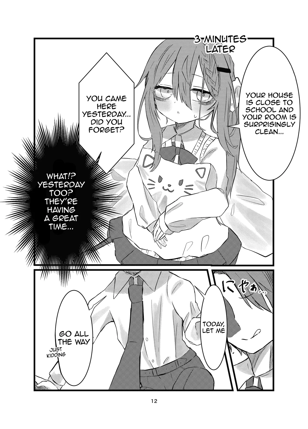 Gakkou de Suki na Hito ni Natte Tsunda Hanashi | A story about turning into my crush at school and being stuck in her body page 12 full