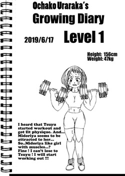 Ochako Uraraka's growing diaries