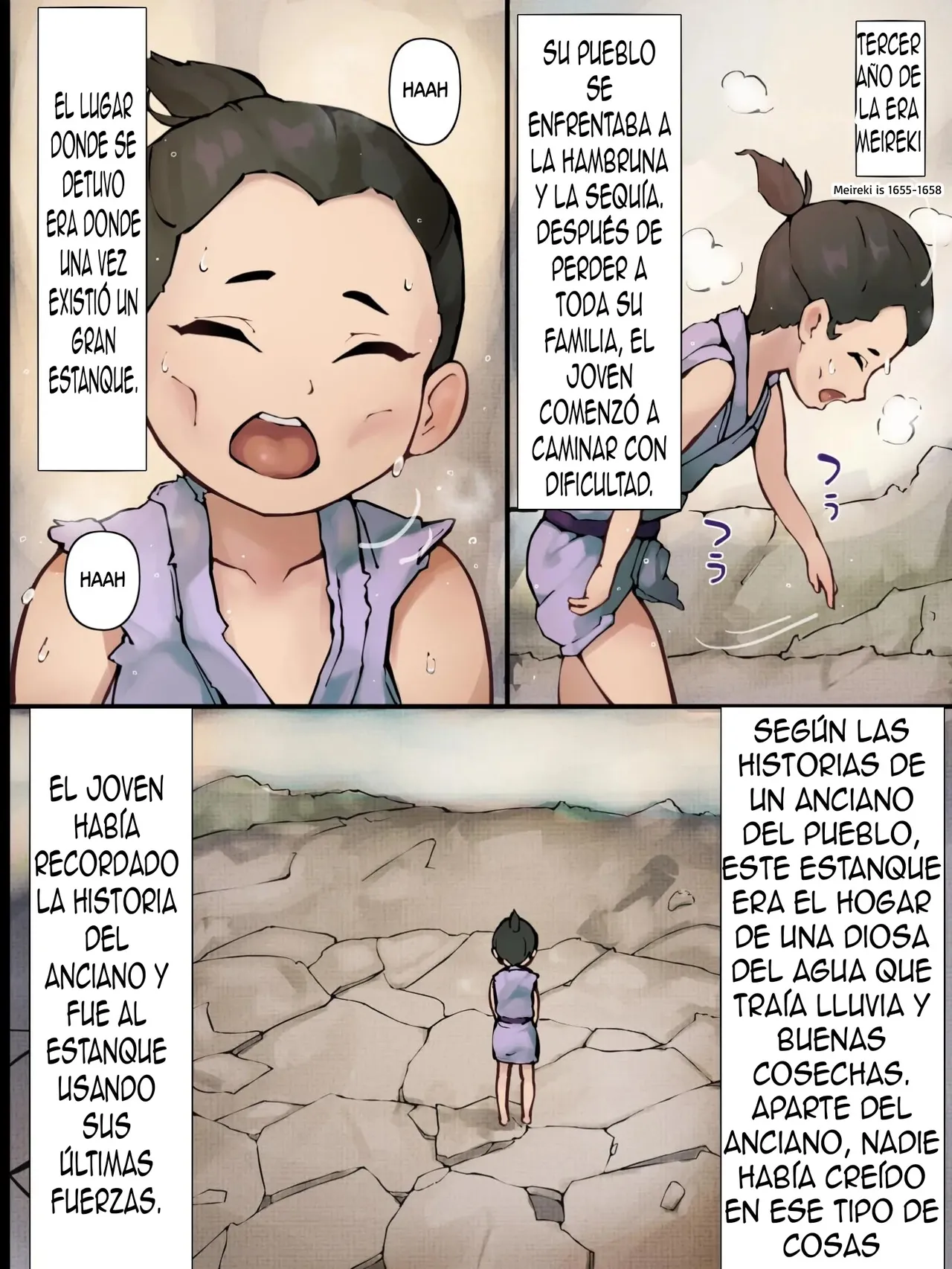 Ike no Nushi -Bonyuu ga Shitataru Muchimuchi Kaeru de Seitsuushi Mura o Tasukeu- | Guardian del Estanque ~Salva el pueblo follándote a una rana voluptuosa que gotea leche materna~ page 2 full