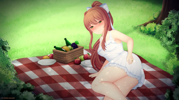[Eroneko-Senpai] Monika Picnic (Doki Doki Literature Club) cover