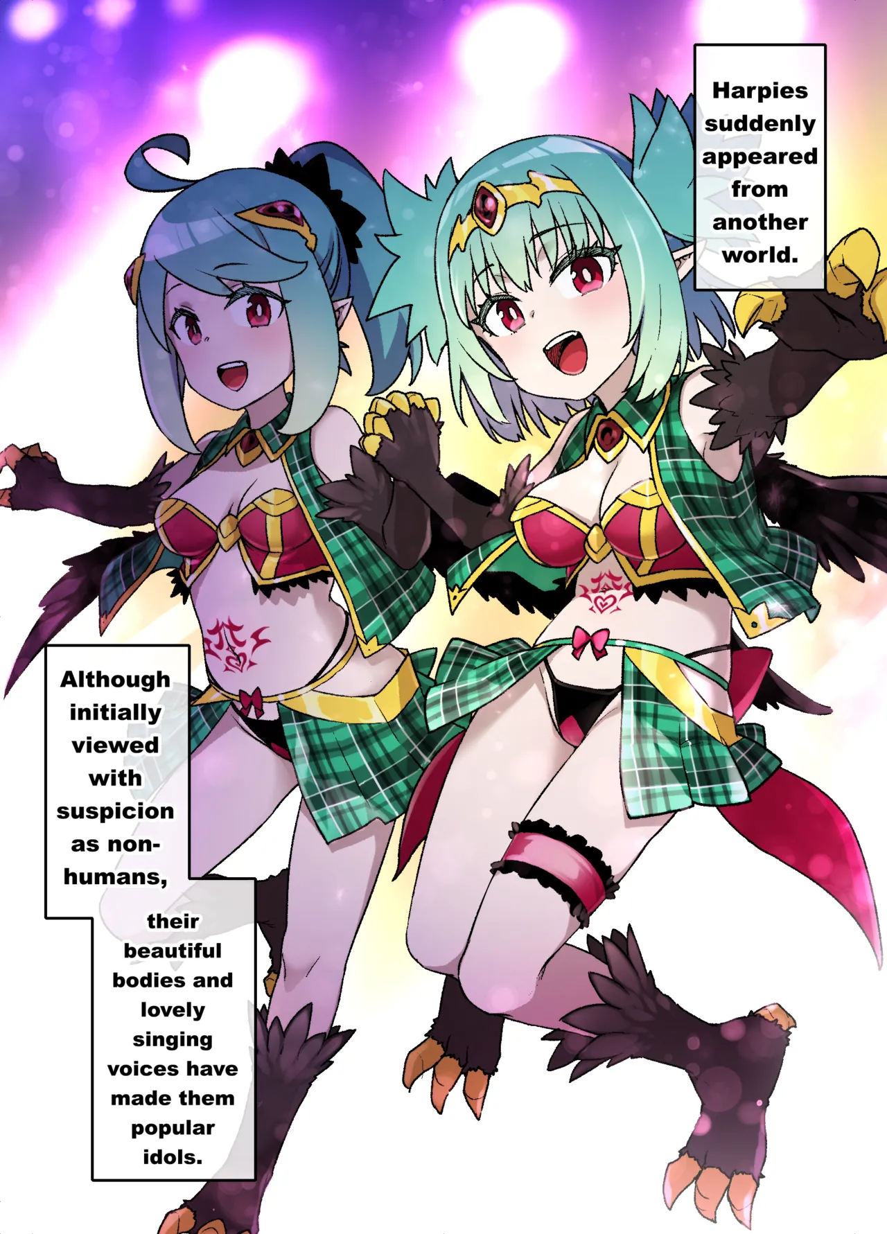 Harpy Musume no Sennou Shokushu Kan Live | Harpy Idol's Tentacle Brainwashing Show page 2 full