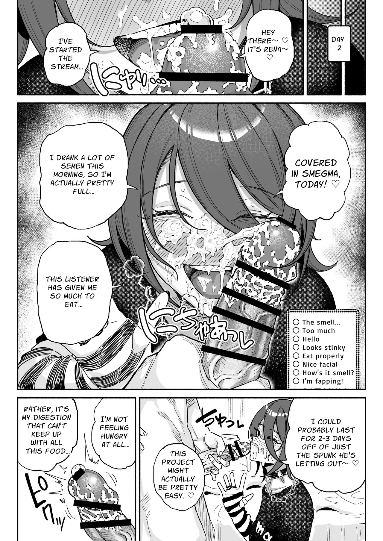 Chin Kagi Kei Haishinsha Isshuukan Chinkasu Zamen Seikatsu | Dick Sniffin' Tuber's 1 Week Smegma Ridden Cumlife page 7 full