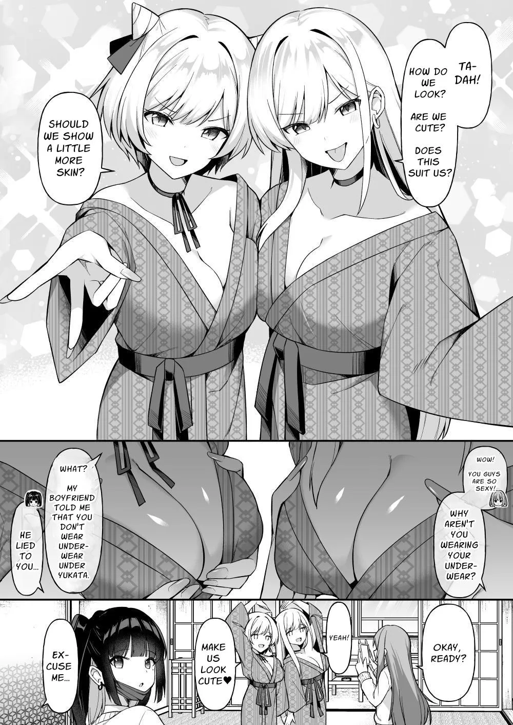 Shuugaku Ryokou de Onsen Ryokan ni Kita Gal, Nakai no Dekachinpo de Wakarase Zecchou | Gals on a Hot-spring Inn Trip are Shown Who's Boss by their Big Dick Waiter page 6 full