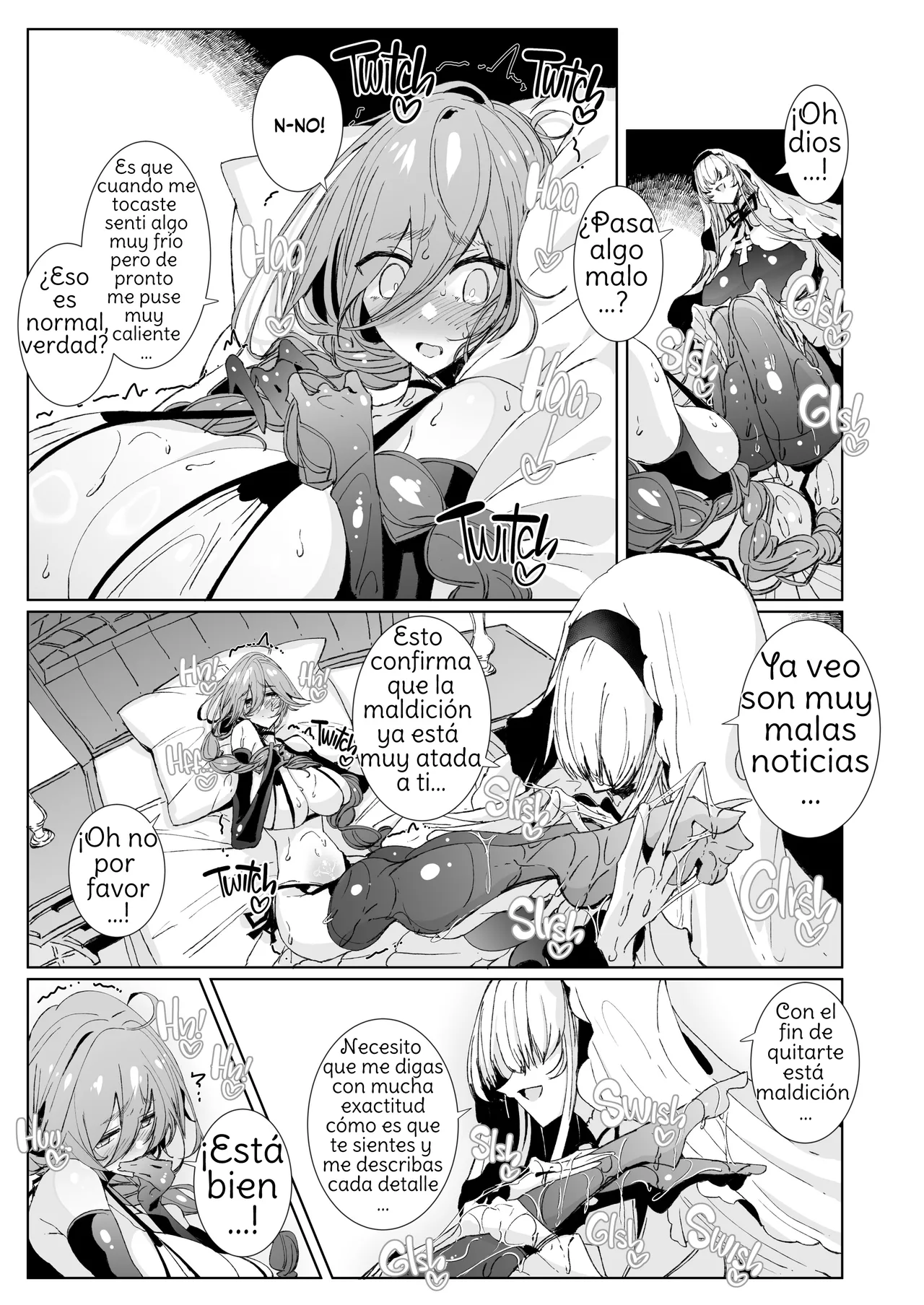The Marked Oblivious Princess Knight and the Succubus Sister's All-You-Can-Eat Lesbian Oil Massage page 12 full