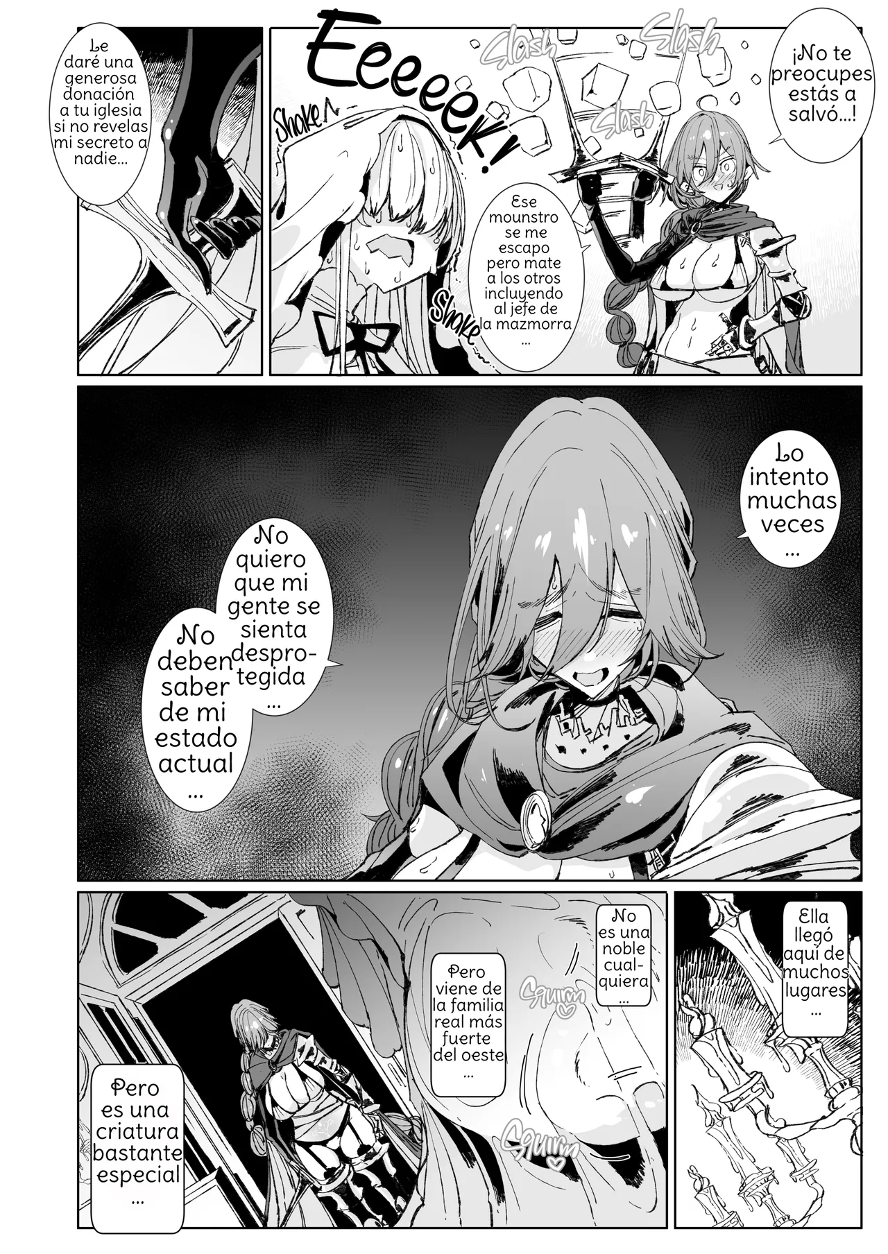 The Marked Oblivious Princess Knight and the Succubus Sister's All-You-Can-Eat Lesbian Oil Massage page 7 full