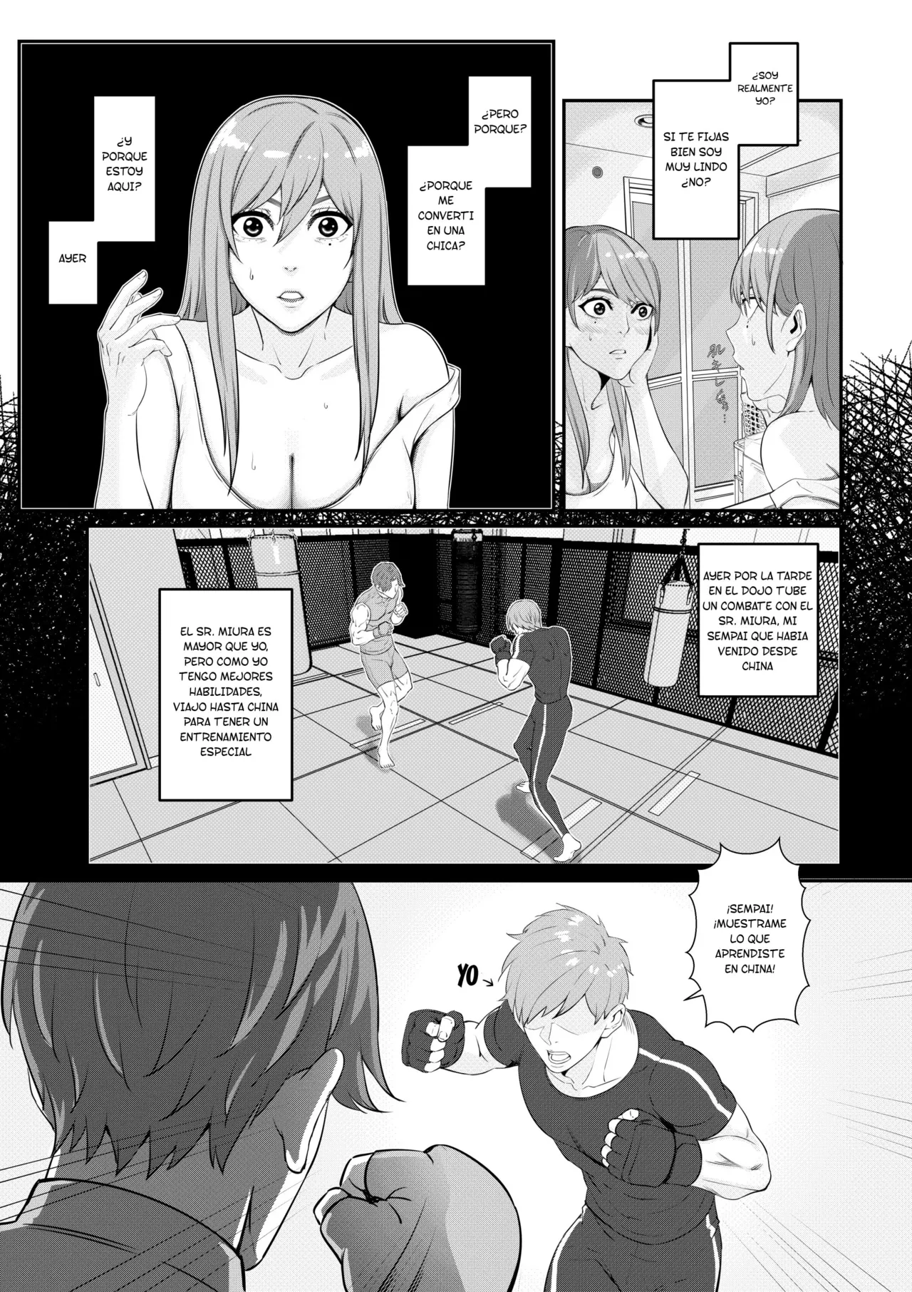 Senpai ni Nyotaikasarete Onna ni Sareta Ken Ch.1 page 4 full