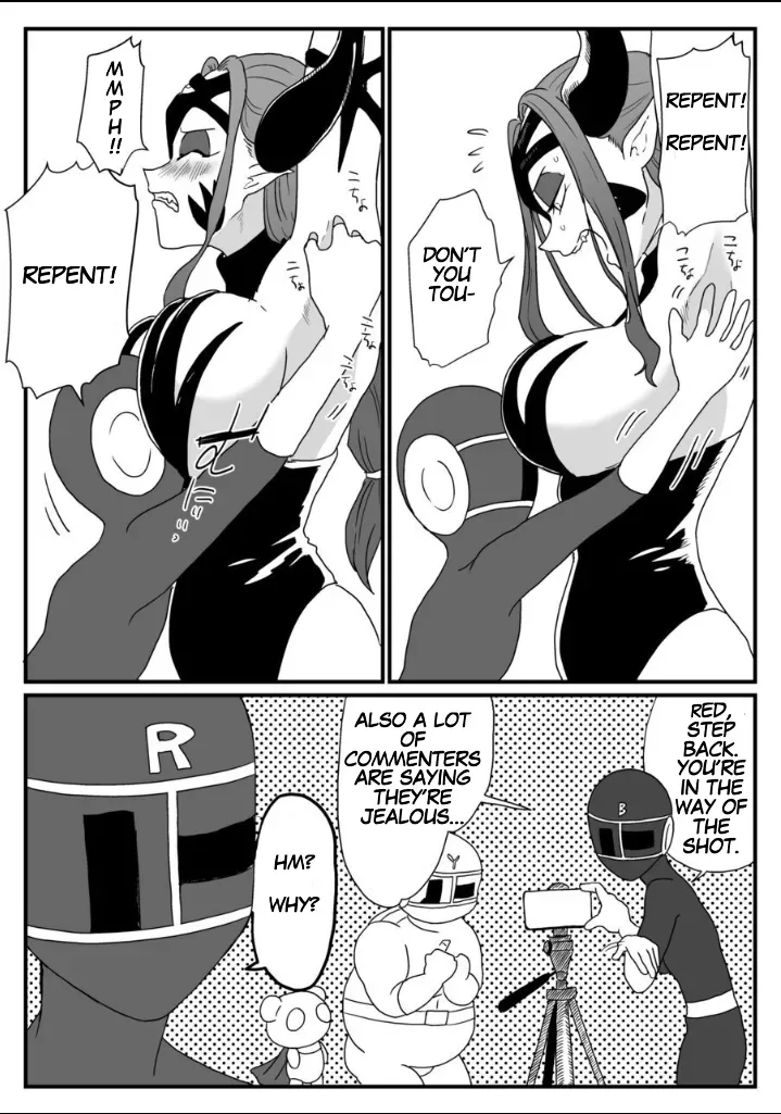 A captured female executive! The tickles of justice rain down on her! page 9 full