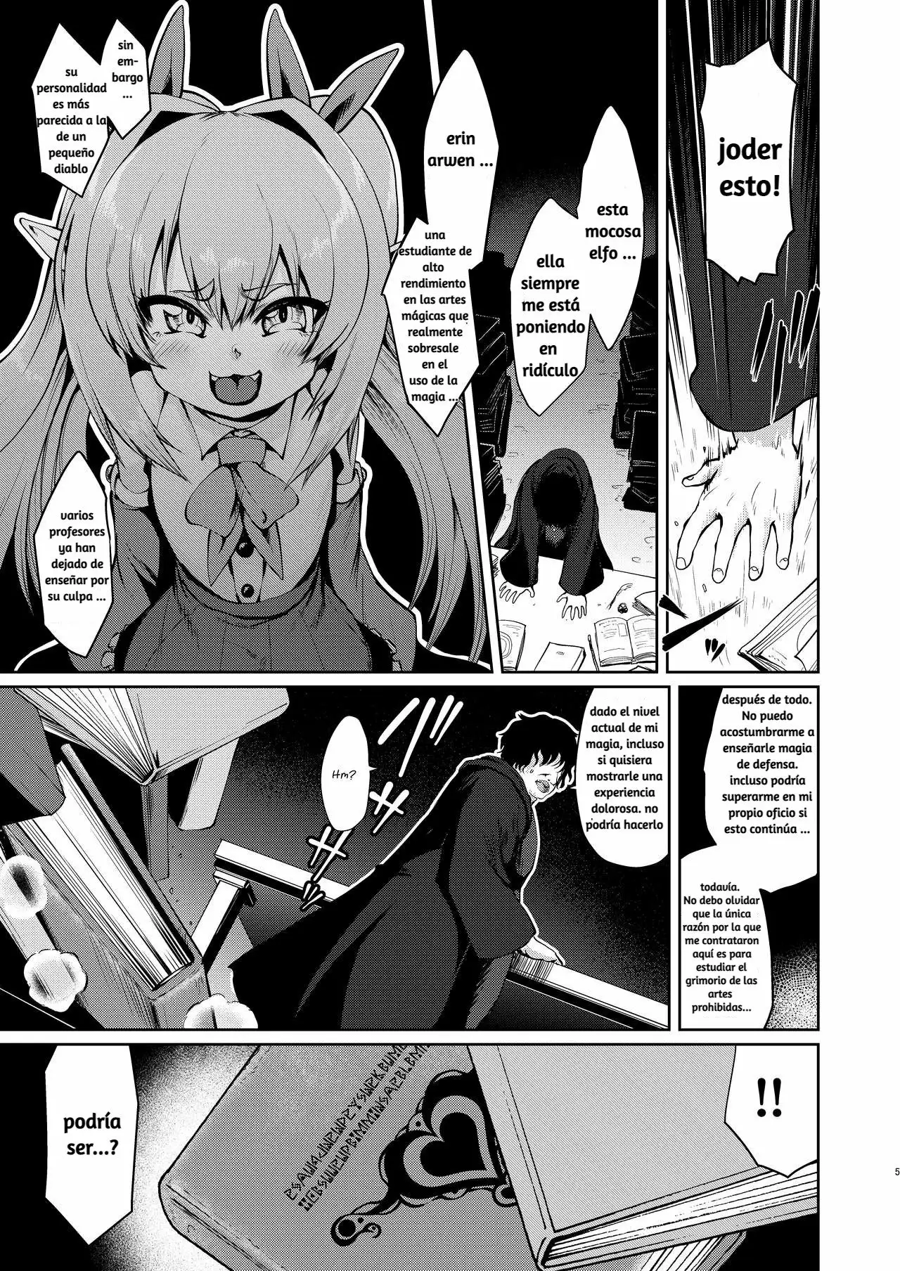 Mesugaki Elf Mahou Choukyou｜Disciplinando a una Elfa Insolente con Magia page 5 full