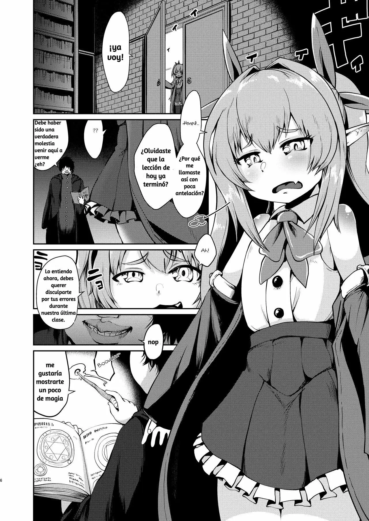 Mesugaki Elf Mahou Choukyou｜Disciplinando a una Elfa Insolente con Magia page 6 full