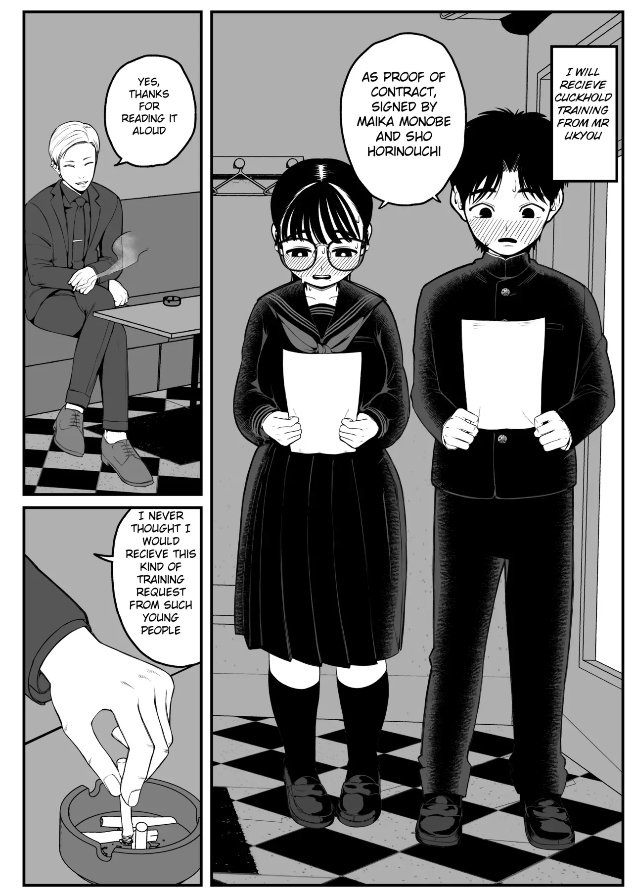 Boku to Kanojo to Goshujin-sama no Fuyuyasumi 1-3 page 4 full