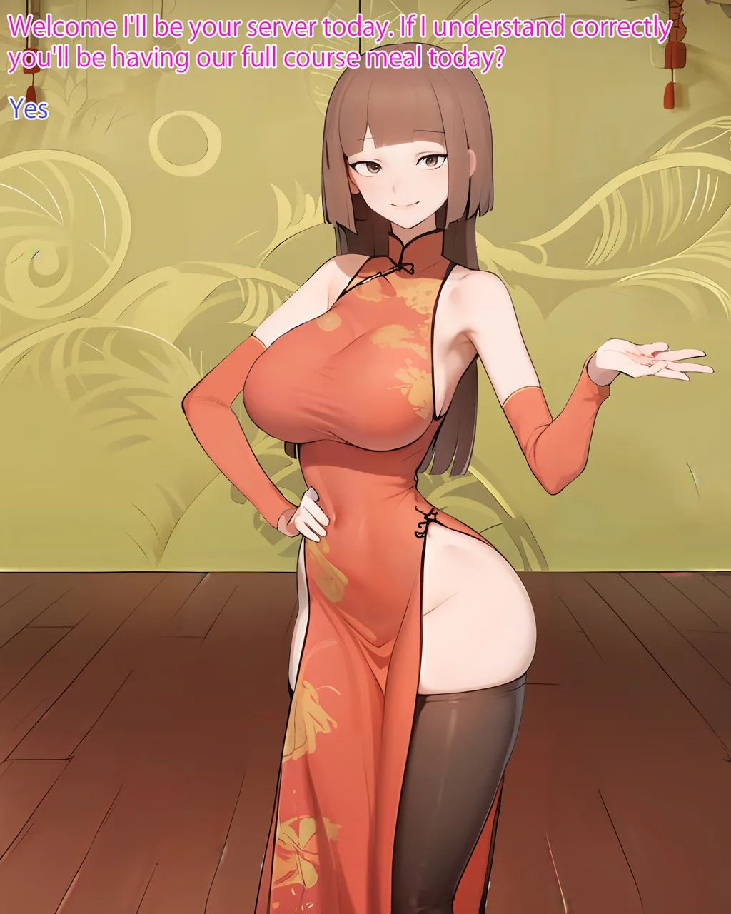 Full Course meal of a waitress page 3 full