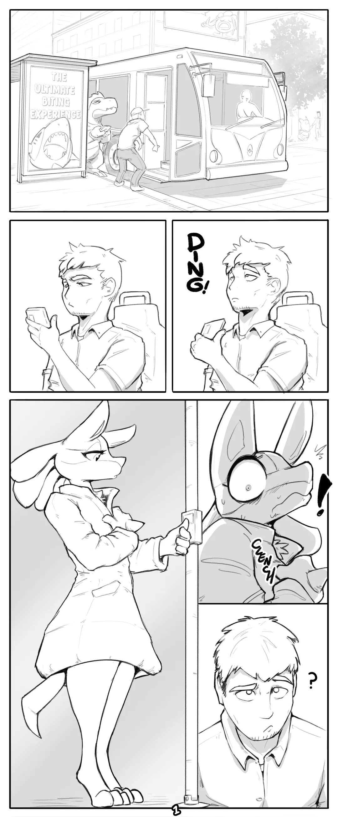 Lewd Lucario Bus Stop page 1 full