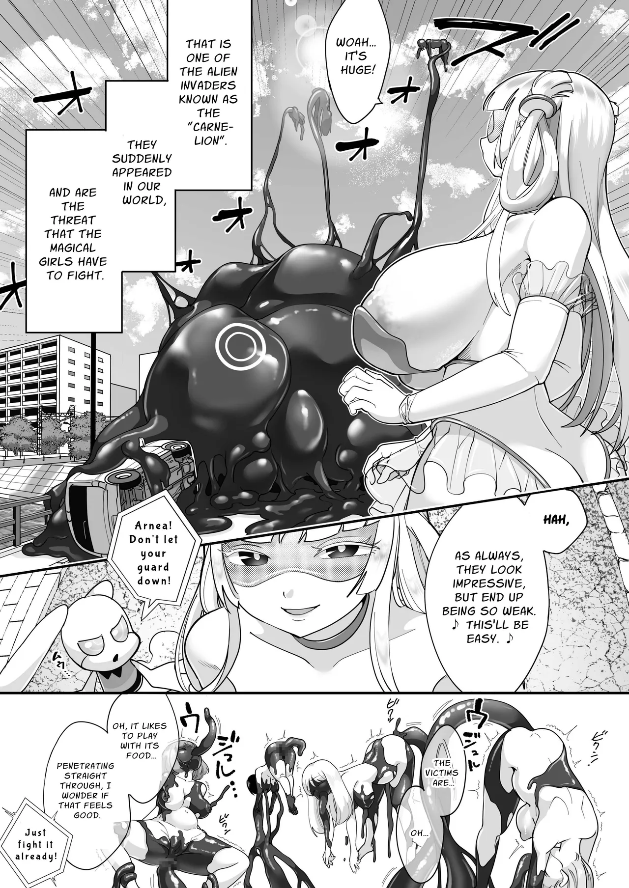 Around 30 Futanari Magical girl VS Rubber Doll page 11 full