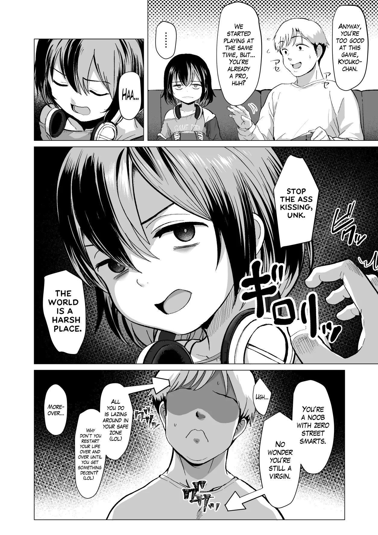 Oji Oji no Zako Chinpo, Carry shite Ageyokka?~Meikko wa Gaming Mesugaki~ | Shall I Carry Your Puny Dick, Unk? ~My Gamer Mesugaki Niece~ page 3 full