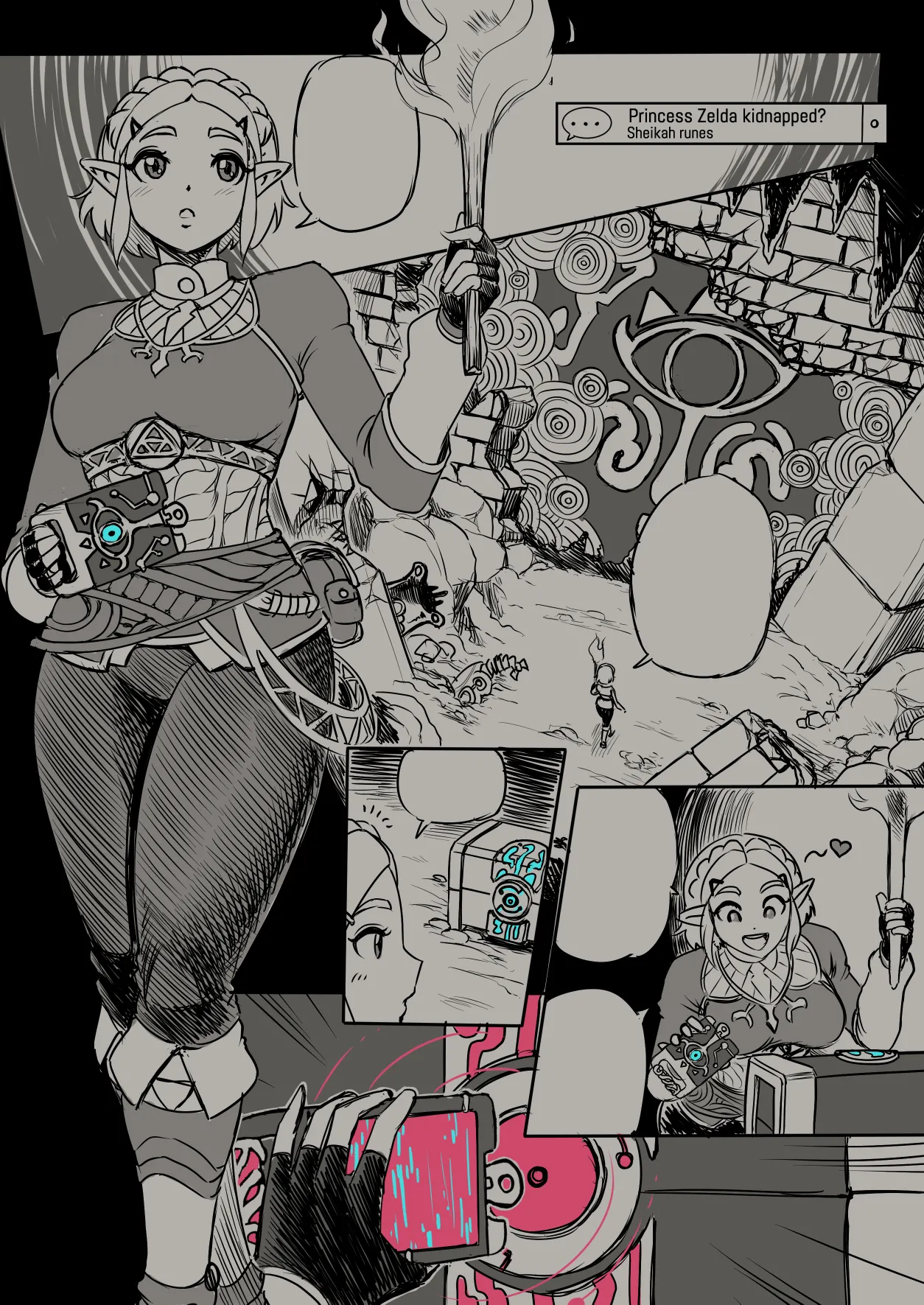 Princess Zelda Kidnapped - Comic page 11 full