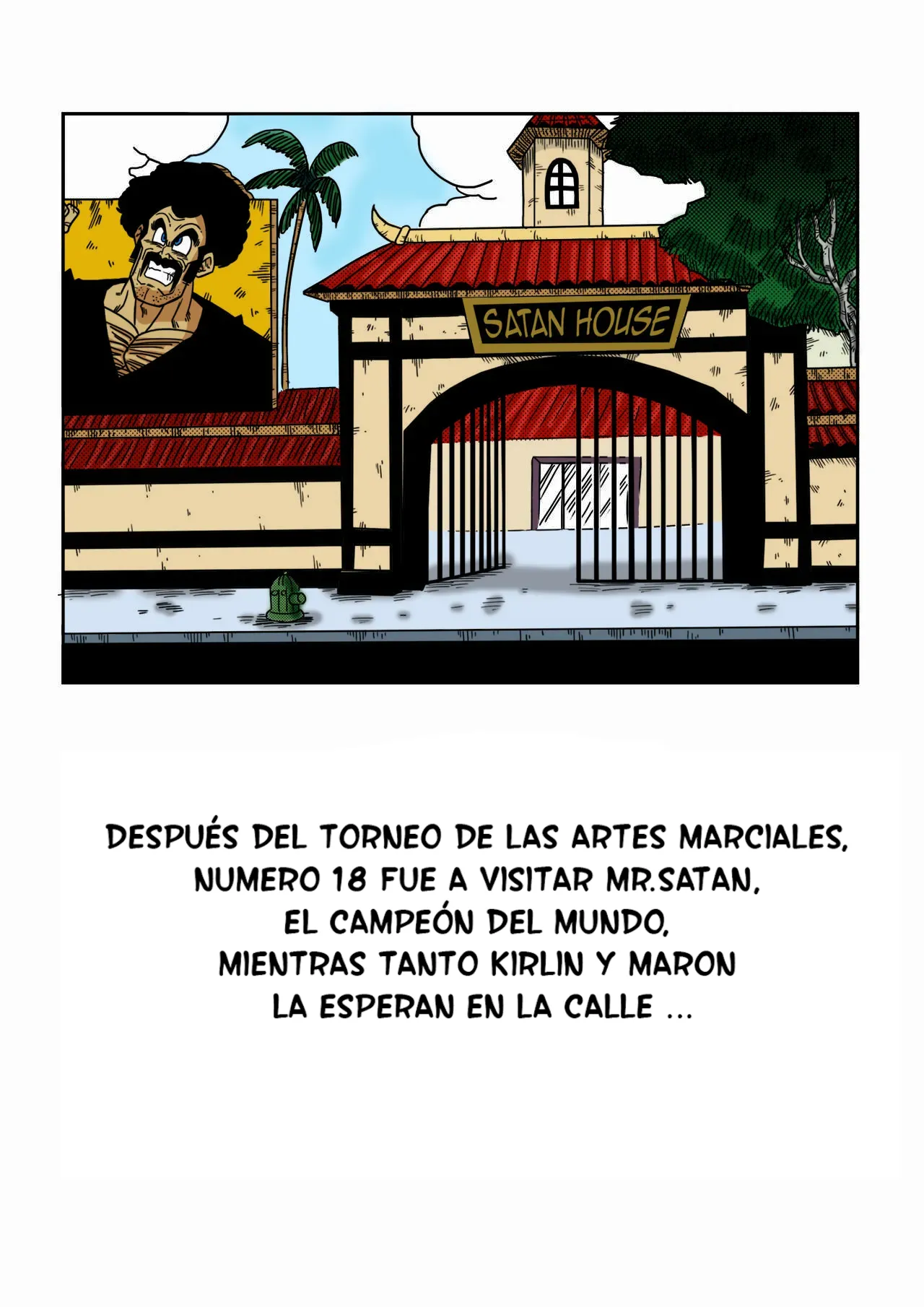 Mr. Satan vs Android 18 sin censura y a color page 2 full