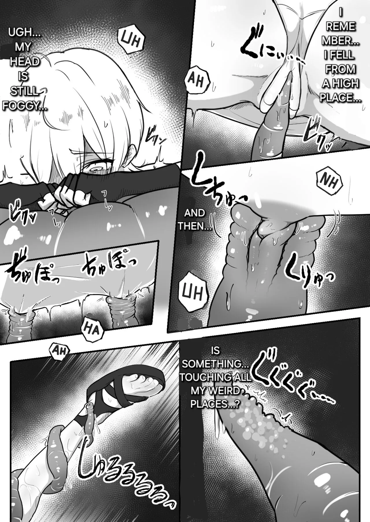 Jigoujitoku de Shokushu ni Tsukamatta Boukensha Mugen Cli Iki Jigoku to Hajimete no Chikubi Iki | An adventurer who got captured by tentacles due to her own mistakes page 8 full