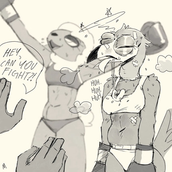 [FellowTheWulf (FellowWulf/MARL/MRL/umohmar/marrmoo)] Fightober 2025 cover