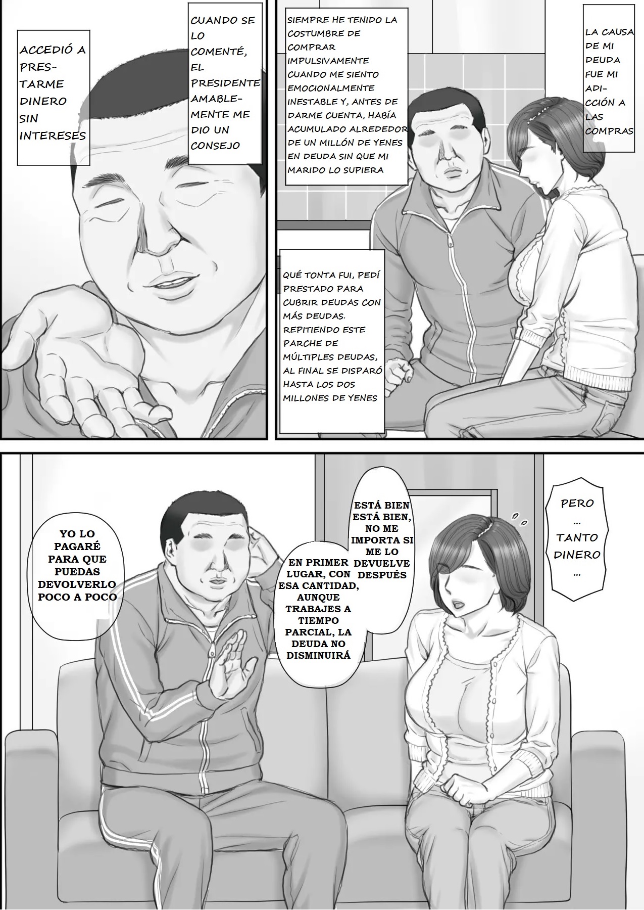 Netorare Shakkin Tsuma ~Kiken na Koushou Hen~ - ESPOSA ENGAÑADA POR DEUDAS  ~CAPITULO DE LA NEGOCIACIÓN PELIGROSA~ page 12 full