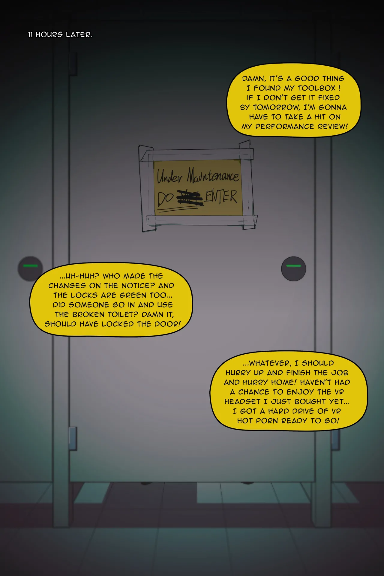 Astra Yao went into the MEN'S ROOM! page 12 full