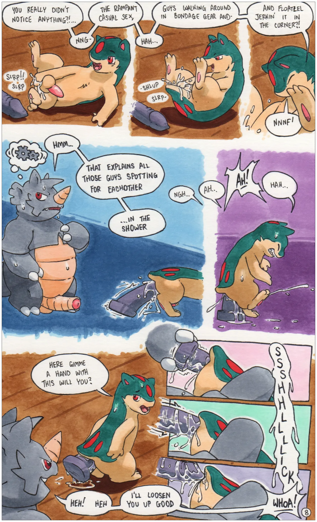 Rhydon/Quilava Comic page 8 full