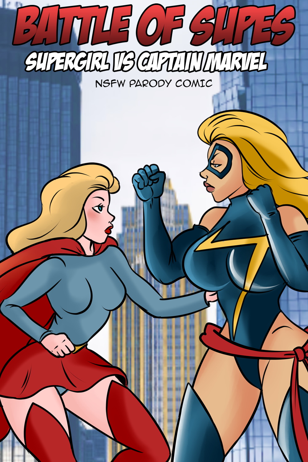 Battle of Supes: Supergirl vs Captain Marvel page 1 full