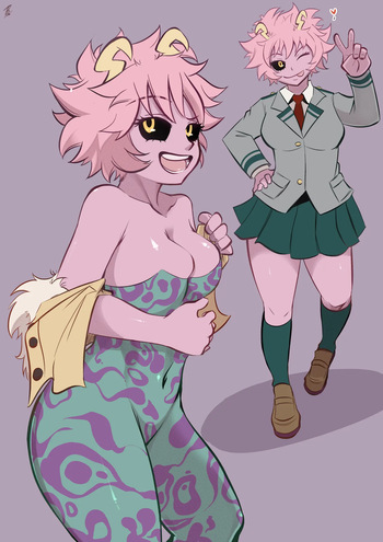 [demonneko77] Mina Ashido sketch (Boku no Hero Academia) cover