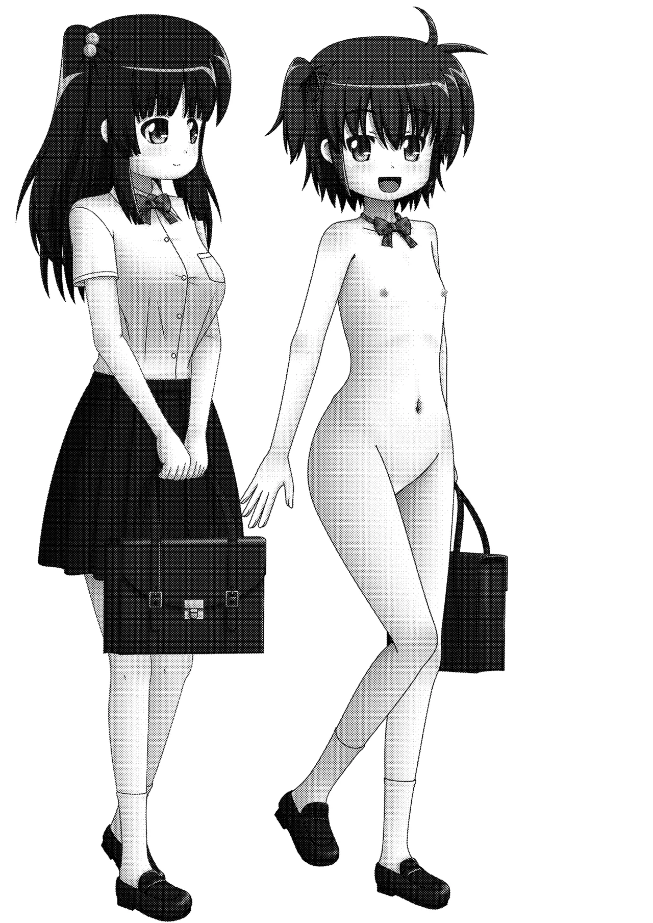 ハダカで暮らす女の子の日常  -グレー処理 page 2 full