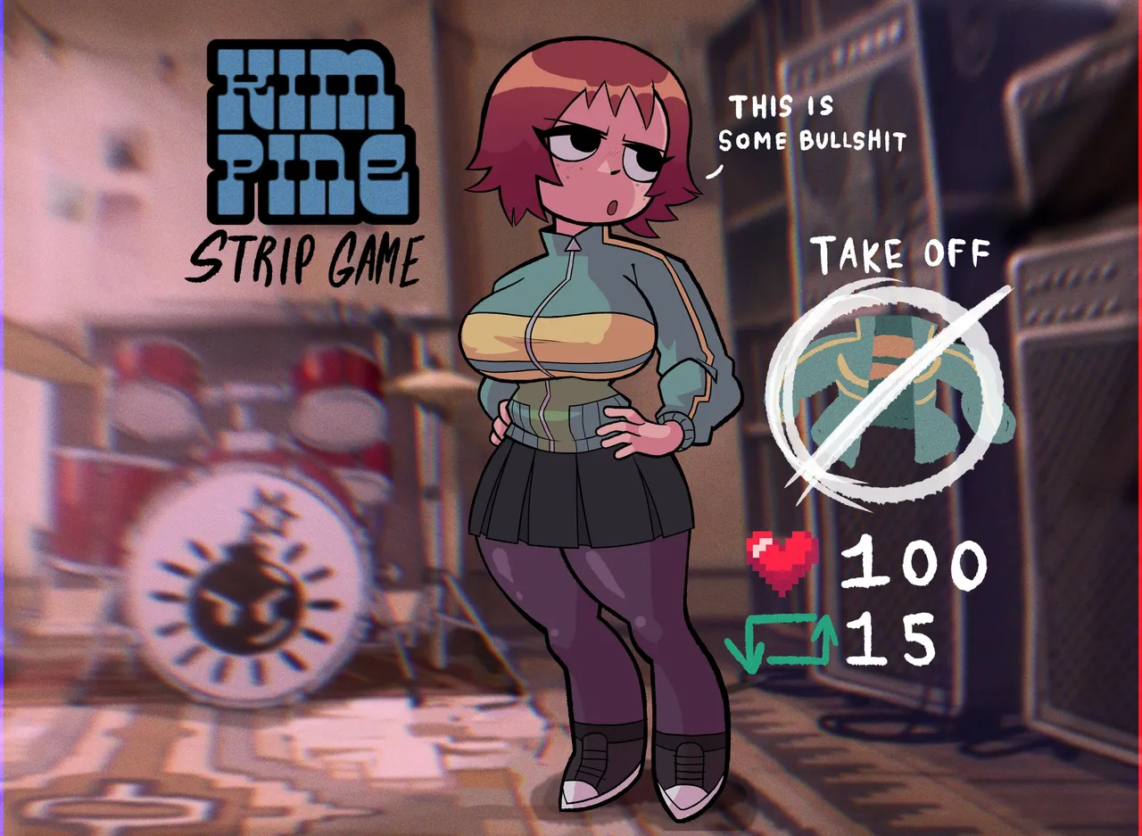 Scott Pilgrim - Kim Pine Strip Game -WIP- page 1 full