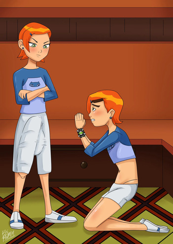 [BGRedrum] Gwen punishes Ben (Ben 10) cover