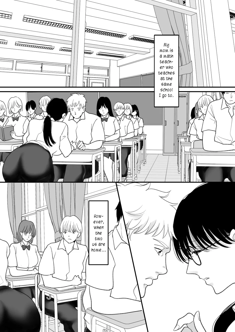 Suugaku Kyoushi no Kaa-san ga Taiiku Kyoushi ni Netorareru | My mother, the math professor, being stolen away by my gym professor, part 2 page 2 full