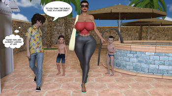 [Kakiharad] Poolside With Busty MILF cover