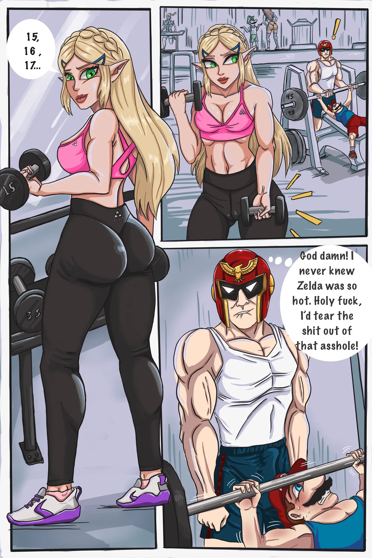 Captain Falcon x Princess Zelda page 1 full