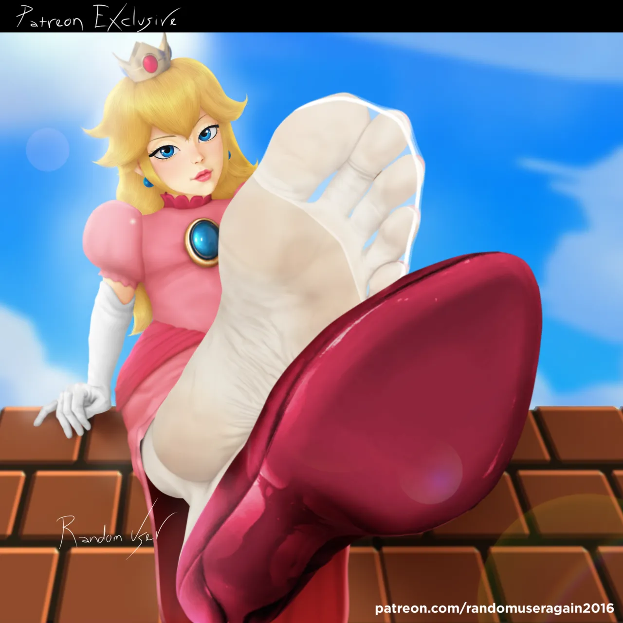 randomuseragain2016 - Peach Collection: Princess Peach Feet and Nylon Socks + Princess Peach and Princess Daisy Foot Worship  + Samus Aran and Peach foot worship page 5 full