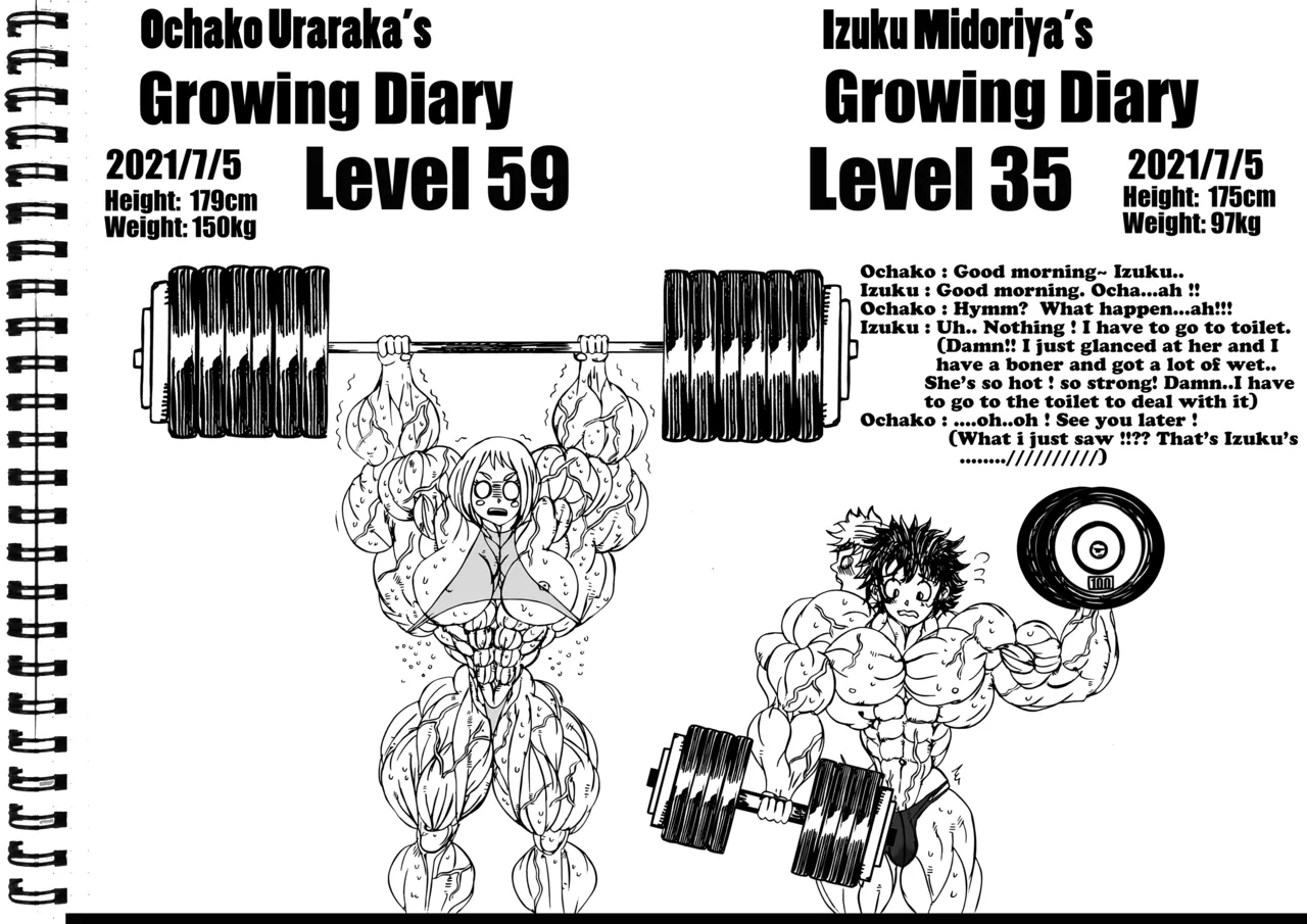 Izuku Midoriya's growing diaries page 8 full